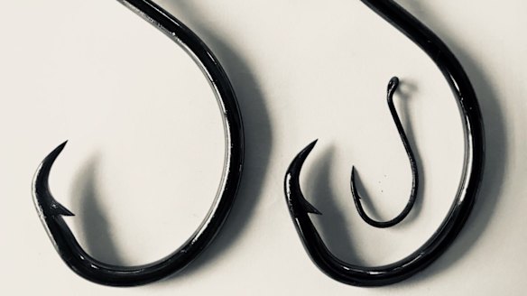 The image of fish hooks Jacinda Ardern used to announce her pregnancy on Twitter. 