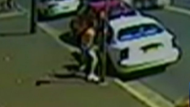 CCTV captured the moment David Mulligan punched Karl Nissen on an Alexandria street