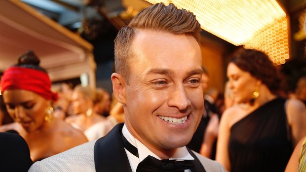 Family Feud host Grant Denyer on the Logies red carpet.
