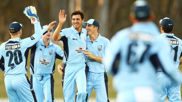 In fine form: NSW bowler Mitchell Starc has enjoyed a great start to the Matador Cup.