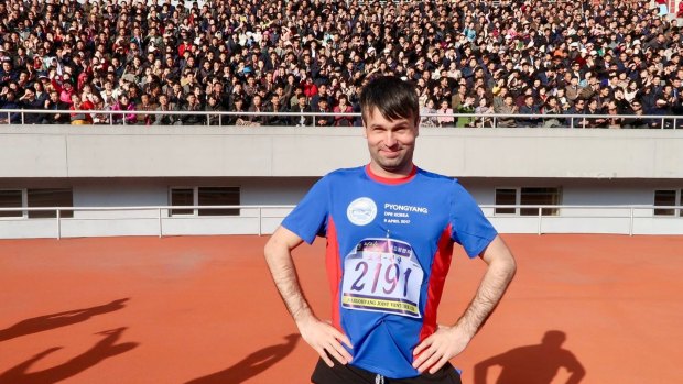 Running into a cheering stadium of North Koreans was a surreal experience for Matt Kulesza.