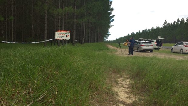 Police established a crime scene at Pine Forest, Caboolture, on Monday morning.