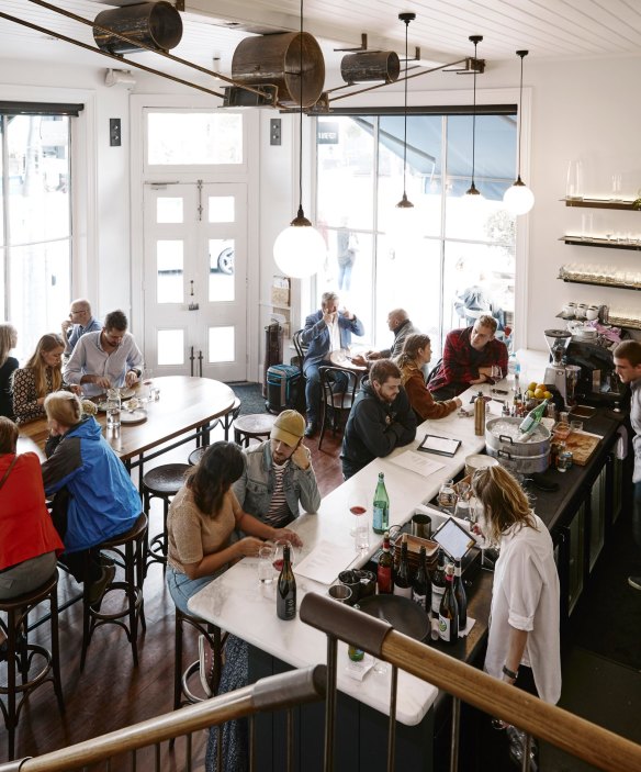 Carlton Wine Room's bright new interior.