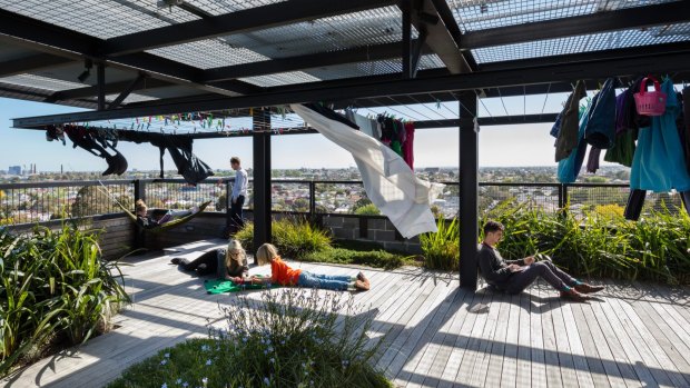 Communal spaces are a feature of The Commons project in Brunswick.