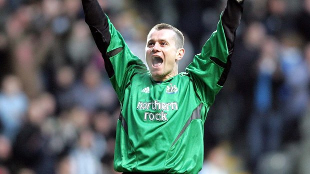 Safe pair of hands: Shay Given during his Newcastle United days.