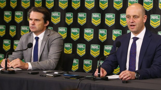 The bad: NRL integrity boss Nick Weeks and chief executive Todd Greenberg announce the findings against Parramatta after the salary cap investigation.