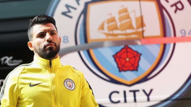 Manchester City striker Sergio Aguero will miss Saturday's home game due to a groin injury.