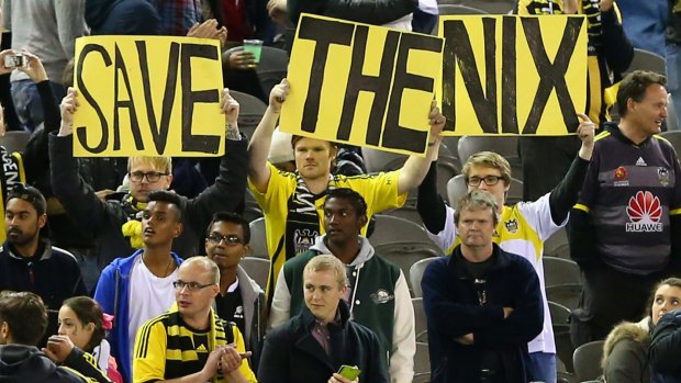 Wellington Phoenix fans hoping to keep their club in the A-League.