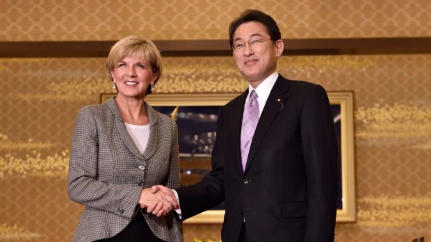 Julie Bishop with Japanese Foreign Minister
Fumio Kishida.