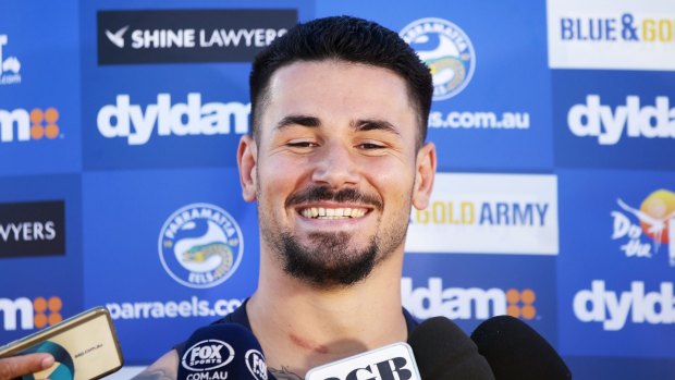 Nathan Peats speaks to the media in Sydney on Wednesday.