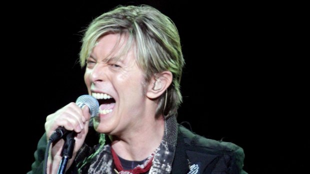 Incredible talent and creativity... David Bowie performs at the Sydney Entertainment Centre in 2003. His songs will live on.