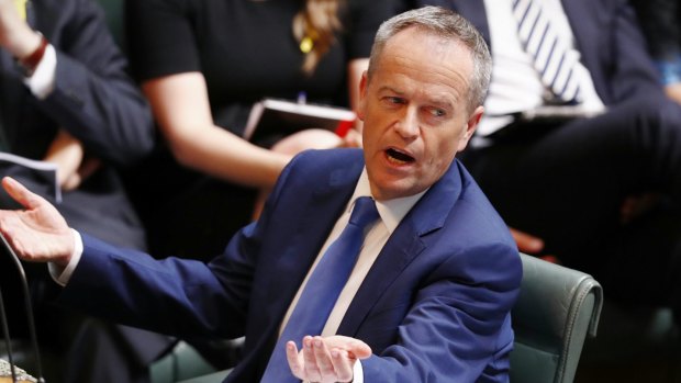 Opposition Leader Bill Shorten during question time on Thursday.