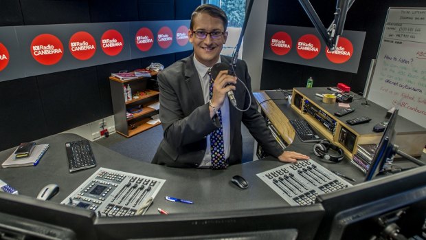 Dan Bourchier , Canberra's ABC TV newsreader and the new Canberra ABC Radio breakfast host.