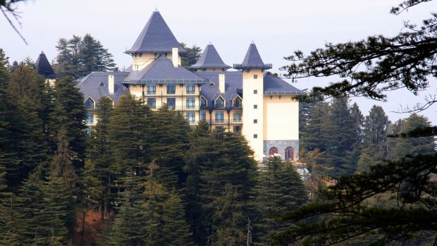 Wildflower Hall in Shimla, India. It is designed to imitate a British colonial retreat on the site of Lord Kitchener's former lodge. 