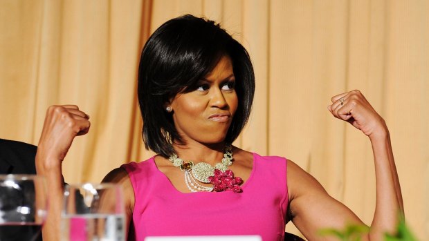 Michelle Obama arms don't come easy. 