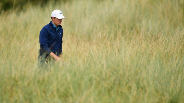 Lost then found: Overnight leader Jordan Spieth had to fight back from a horror start to win the British Open.