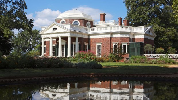 Monticello, the home of Thomas Jefferson, the third president of the United States.