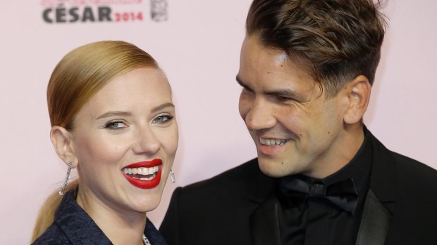 Scarlett Johansson and Romain Dauriac in happier times. 