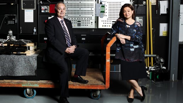 ABC chairman James Spigelman and ABC managing director Michelle Guthrie.