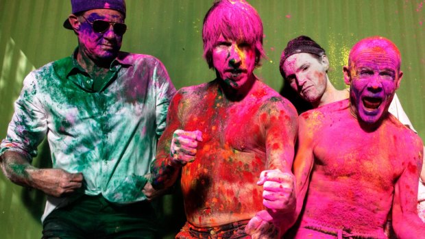 Back with more: The new album by the Red Hot Chili Peppers is more a retreat than an escape.