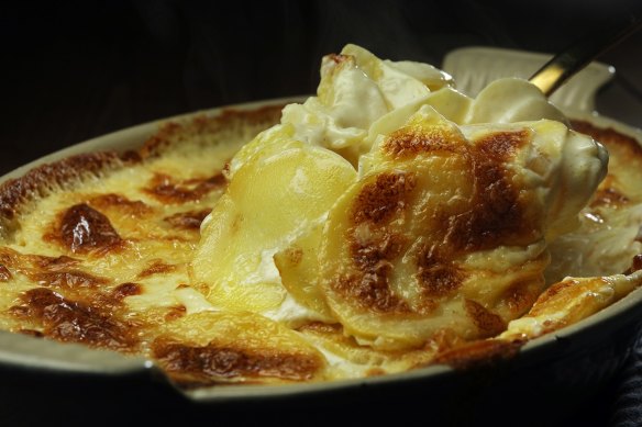 James P. DeWan's pommes dauphinoise.