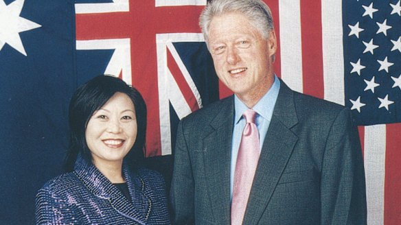 Helen Liu with Bill Clinton.