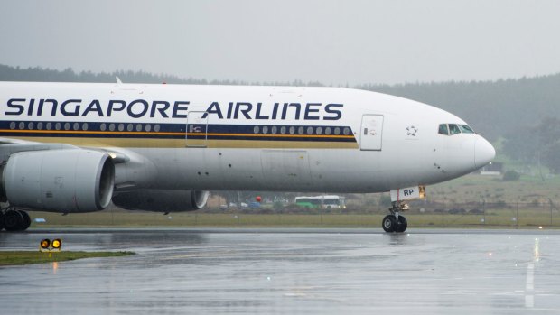 Passenger numbers are still low on Singapore Airlines' Canberra flights.