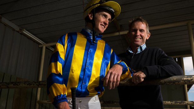 Stable family: Chad and Glyn Schofield.