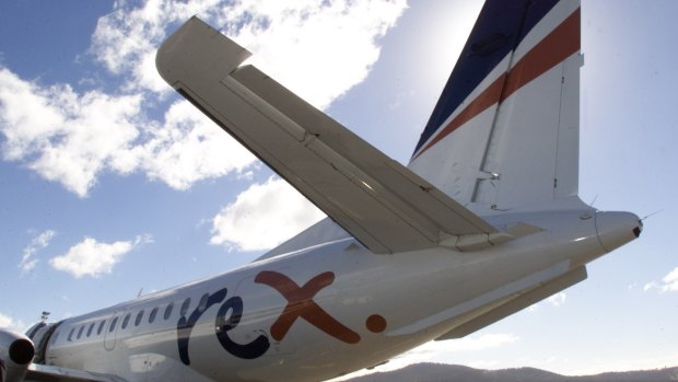 A Regional Express aircraft, which takes travellers to and from Esperance and Albany.