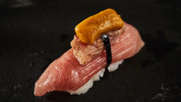 Seared otoro nigiri from Kisume.