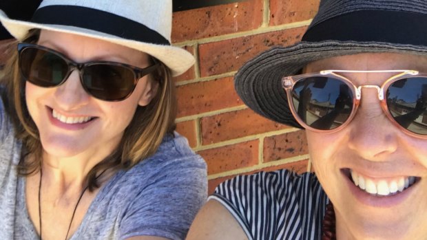 Writer Janine Mikosza, left, and artist Stephanie Jones explore place and memory in the Share House Project.