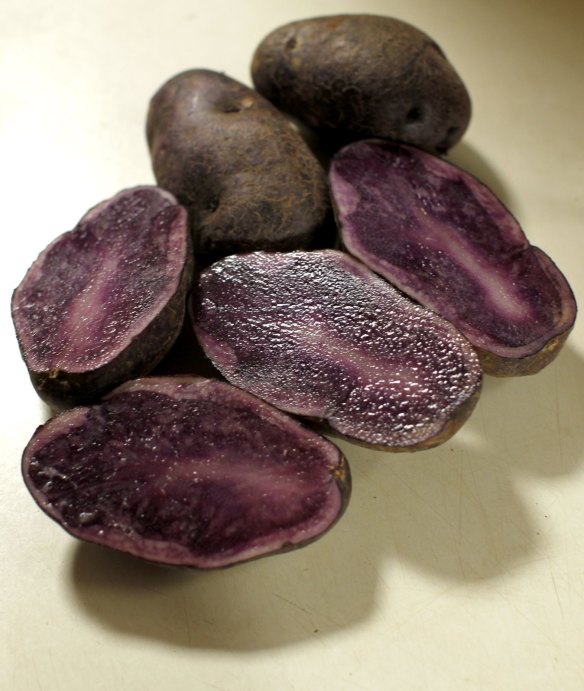 Purple potatoes: The purpler the better.
