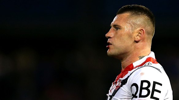 Let go: Shaun Kenny-Dowall of the Roosters.