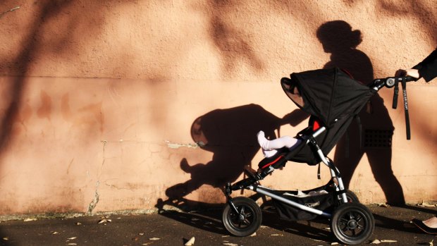 The mother was charged after she allegedly abandoned her one-year-old girl in a pram in Inala.