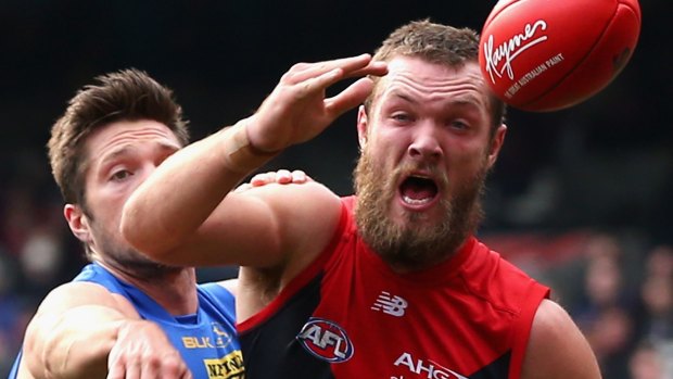Ready to pounce: Max Gawn has the potential to be an outstanding leader and player at the Melbourne football club, says Jeff White. 