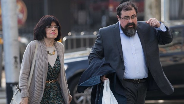 Stera and Mordecai Gutnick at the Federal Court.