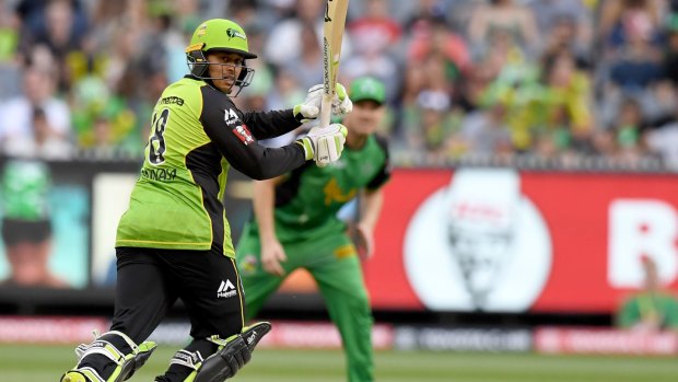 Usman Khawaja helped Sydney Thunder to a win over the Stars with some superb batting.