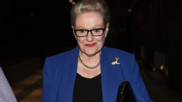 Bronwyn Bishop leaves Dee Why RSL after losing preselection for the seat she has held for more than 20 years.