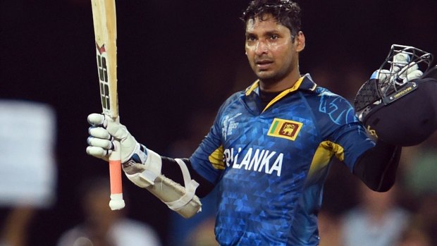 Sri Lanka batsman Kumar Sangakkara became the first player to score four hundreds in successive ODIs during the Cricket World Cup.