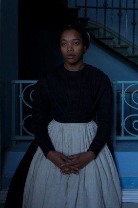 Naomi Ackie as Katherine's maid, Anna, in Lady Macbeth.