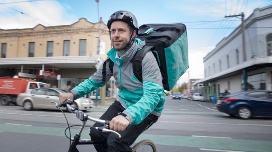 Deliveroo's Australian head Levi Aron does undercover deliveries once a fortnight. 