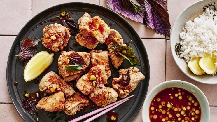 Chicken karaage with sweet chilli sauce