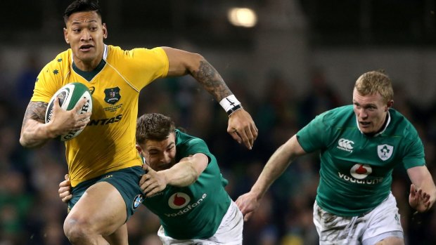 Leaving the north behind: Israel Folau's sabbatical could help Australia win the s019 World Cup.