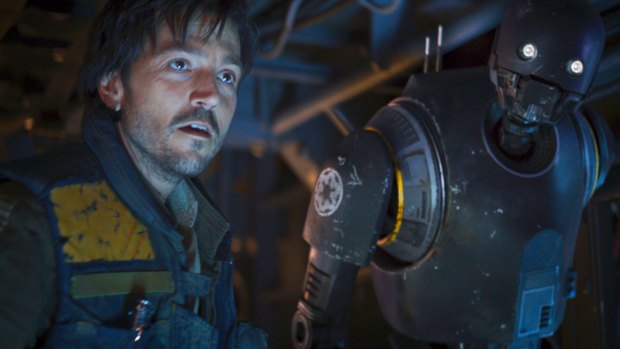 Diego Luna as Cassian Andor in <i>Rogue One: A Star Wars Story</i>.