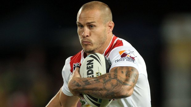 Addiction: Matt Cooper during his playing days with the Dragons.