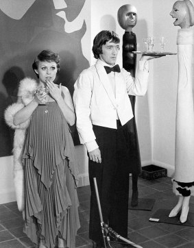 Jackie Weaver and Graeme Blundell in Alvin Purple, 1976. 