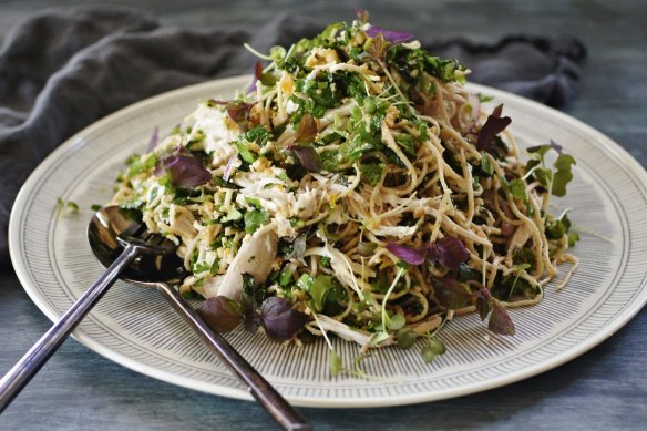 Sriracha dressing gives this salad a good kick.