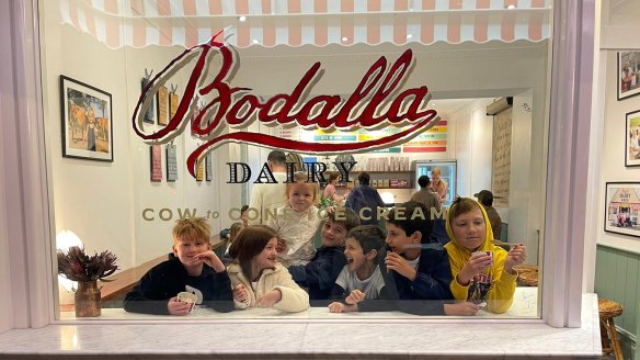 Classic milk and honey is popular with children at Woollahra's new ice-creamery.