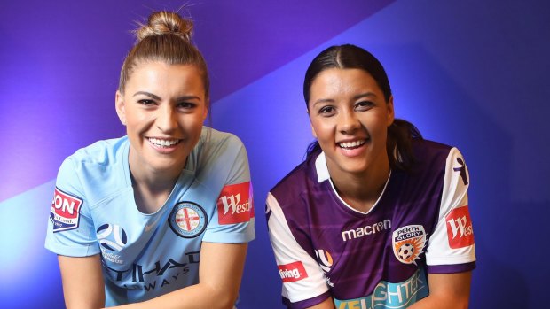 Matildas teammates Steph Catley and Sam Kerr will lead Melbourne City and Perth Glory, respectively, in the W-League.
