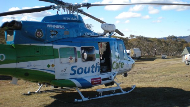 A ten-year-old has been flown to Canberra Hospital for treatment after a snowboarding accident at Thredbo.